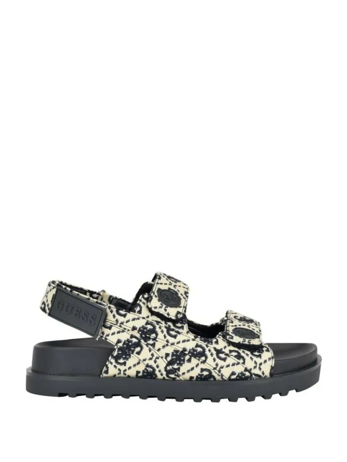 Women GUESS Sandals Fadey Signature Sandals Dark Blue 400