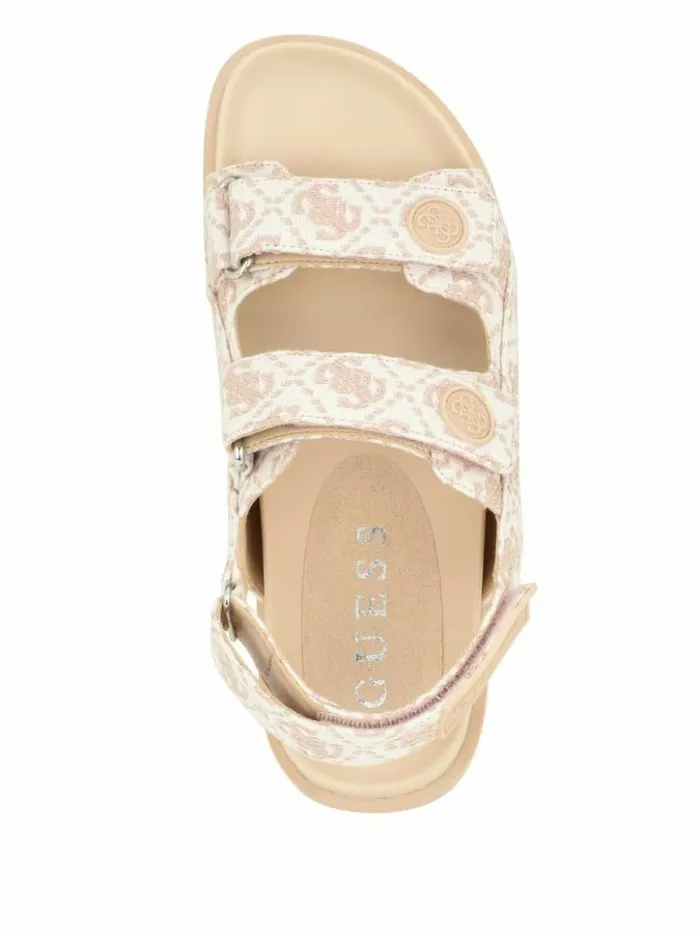 Women GUESS Sandals Fadey Signature Sandals Light Pink 680