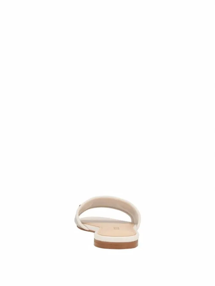 Women GUESS Sandals Hammi Logo Slide Sandals Ivory 150
