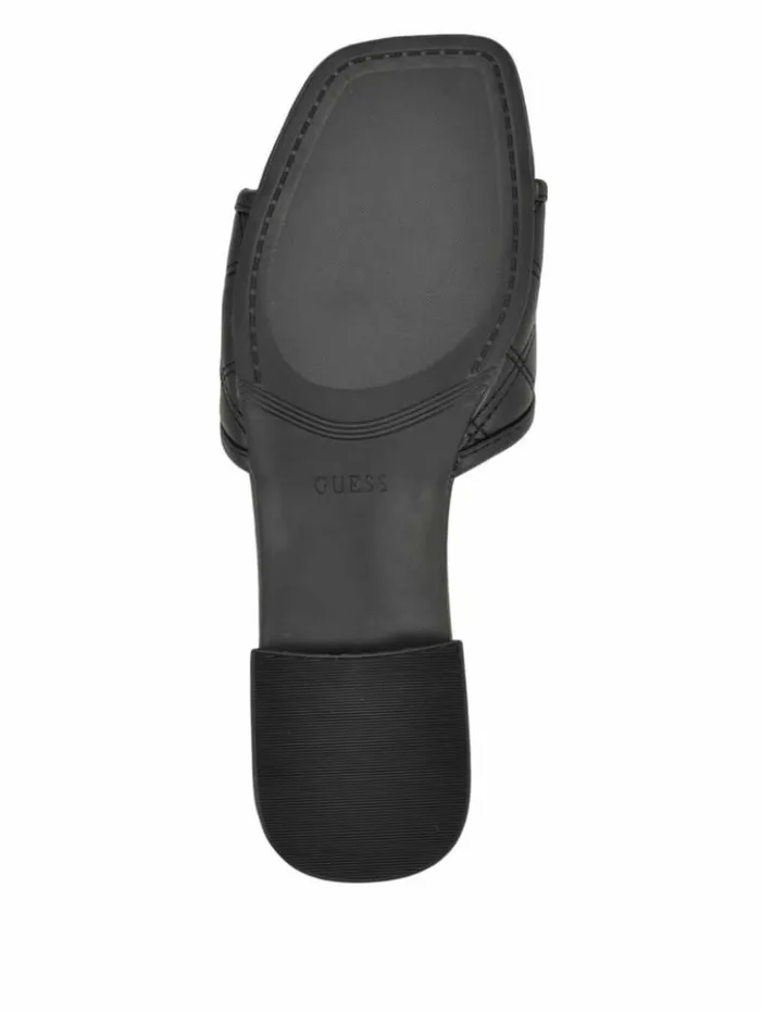Women GUESS Sandals Tameli Icon Slide Sandals Black 001