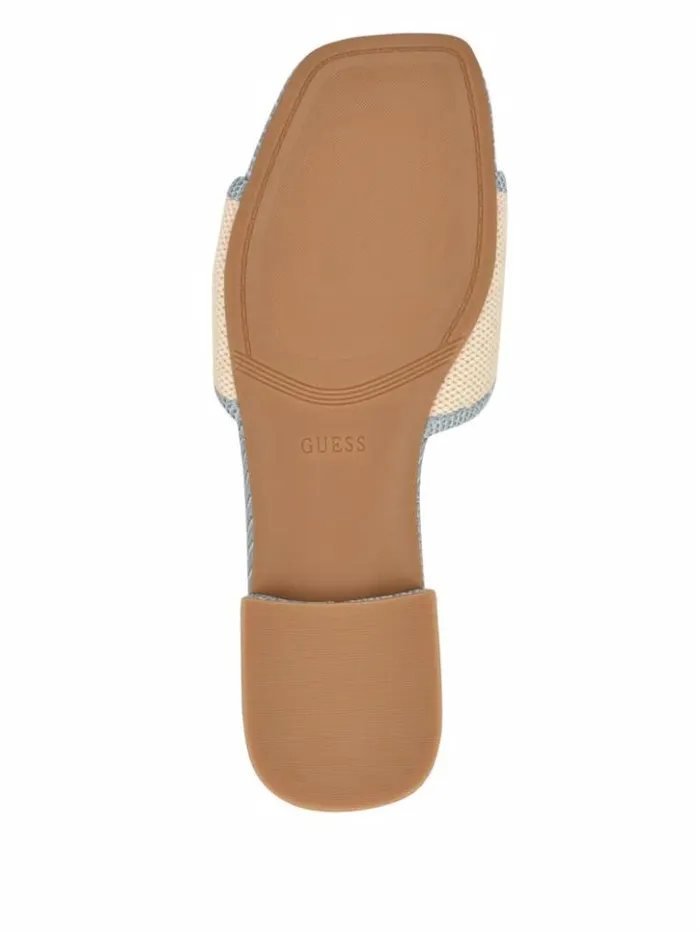 Women GUESS Sandals Tampa Signature G Sandals Light Blue