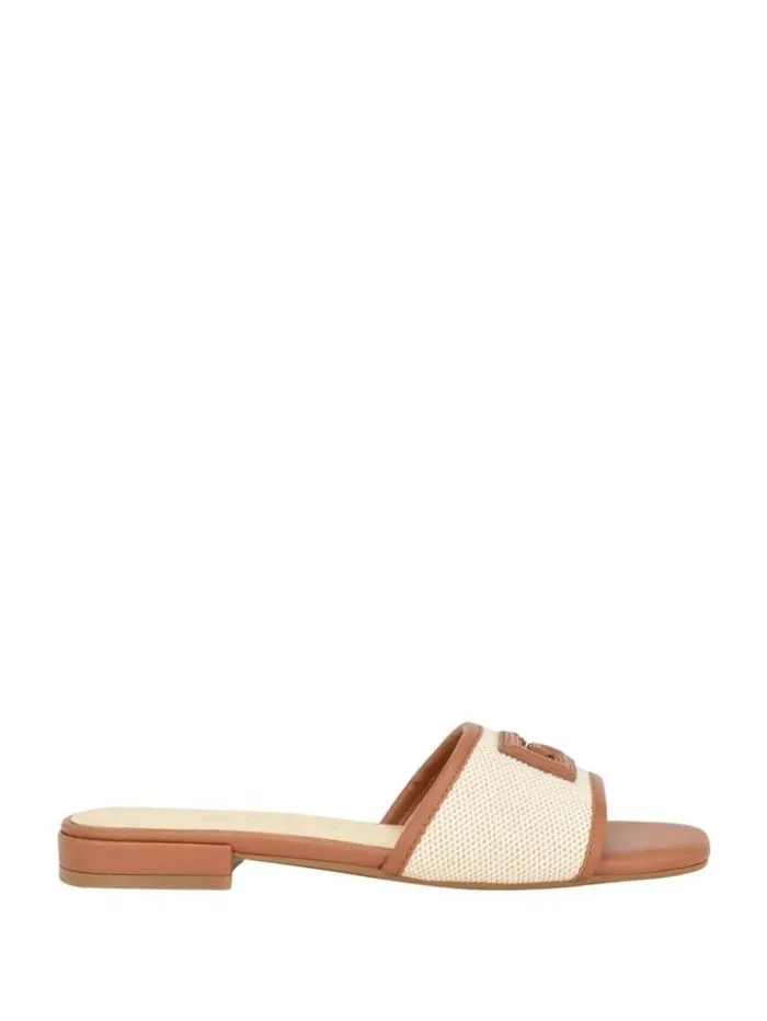 Women GUESS Sandals Tampa Signature G Sandals Medium Natural 101