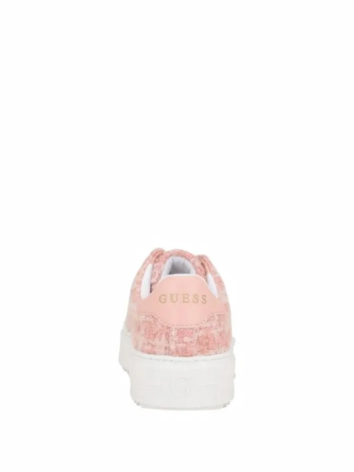 Women GUESS Sneakers Denesa LowTop Tweed Sneakers Medium Pink