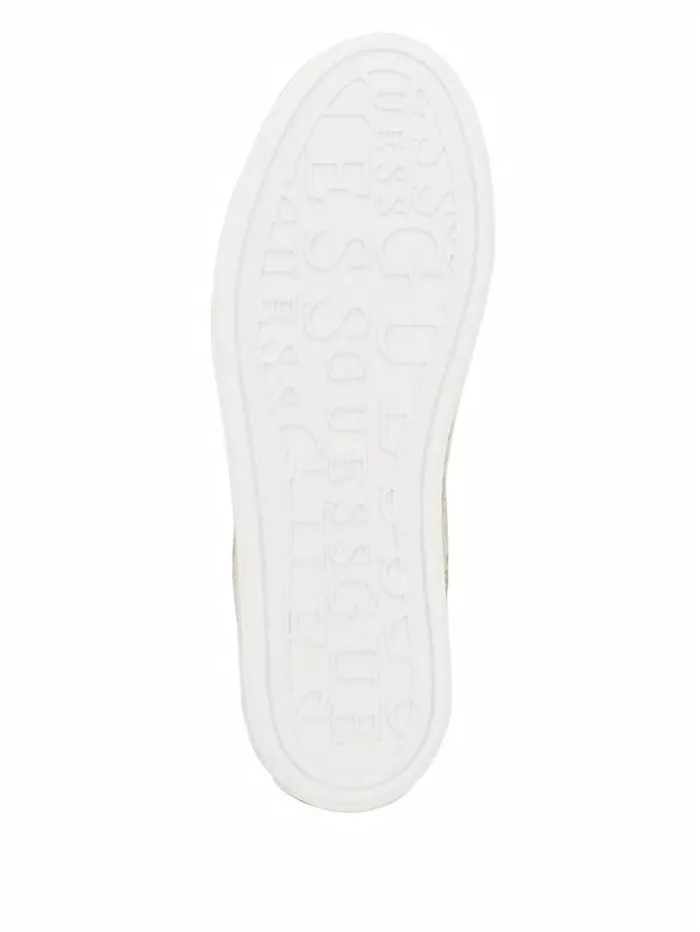 Women GUESS Sneakers Giaa Logo Print LowTop Sneakers Gold