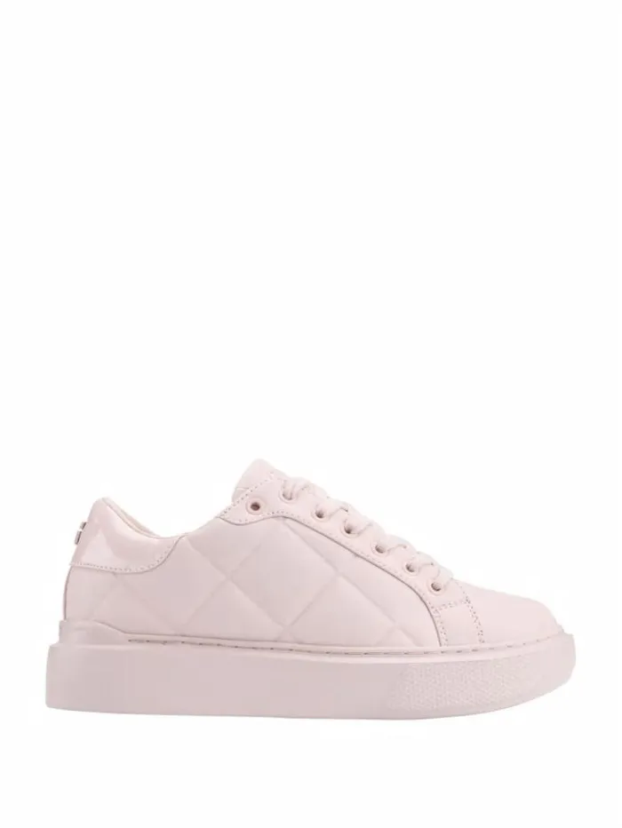 Women GUESS Sneakers Hilan Quilted LowTop Sneakers Light Pink 680
