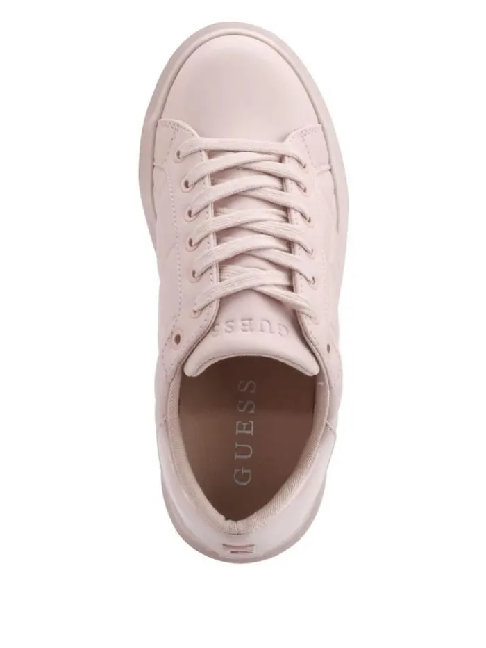 Women GUESS Sneakers Hilan Quilted LowTop Sneakers Light Pink 680