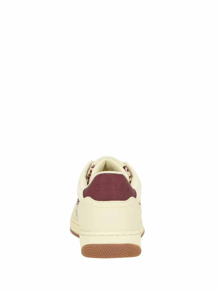 Women GUESS Sneakers Invited Jacquard Low Top Medium Natural 101