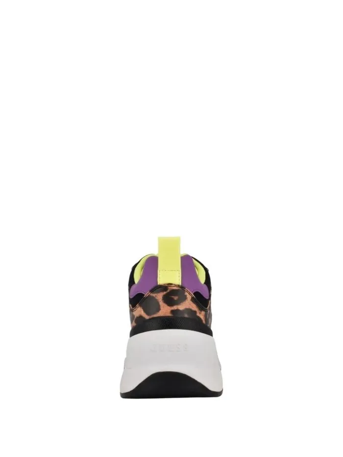 Women GUESS Sneakers Juless Chunky Sneakers Black Fabric