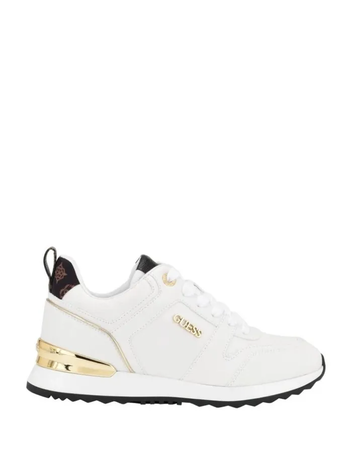 Women GUESS Sneakers Kadlin Logo Sneakers Wht Floral