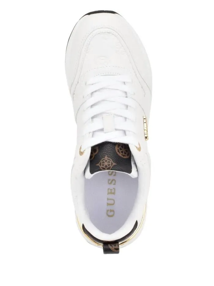 Women GUESS Sneakers Kadlin Logo Sneakers Wht Floral