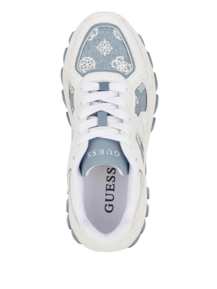 Women GUESS Sneakers Norina Peony Jogger Sneakers White