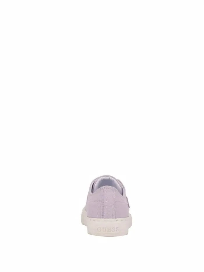 Women GUESS Sneakers Pranze LowTop Canvas Sneakers Open Purple