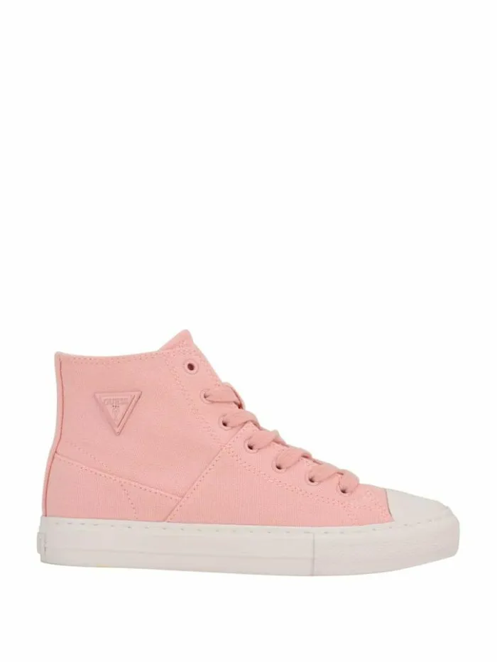 Women GUESS Sneakers Prinze HighTop Canvas Sneakers Light Pink