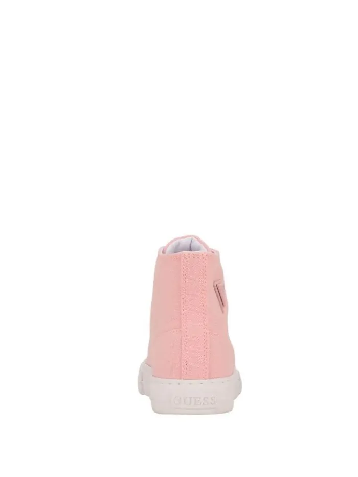Women GUESS Sneakers Prinze HighTop Canvas Sneakers Light Pink