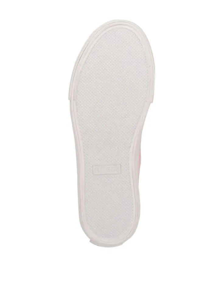 Women GUESS Sneakers Prinze HighTop Canvas Sneakers Light Pink