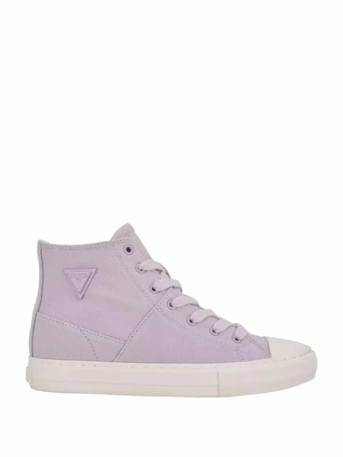 Women GUESS Sneakers Prinze HighTop Canvas Sneakers Open Purple