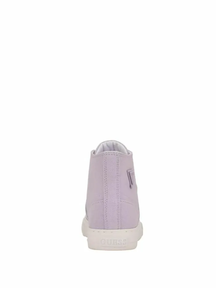 Women GUESS Sneakers Prinze HighTop Canvas Sneakers Open Purple
