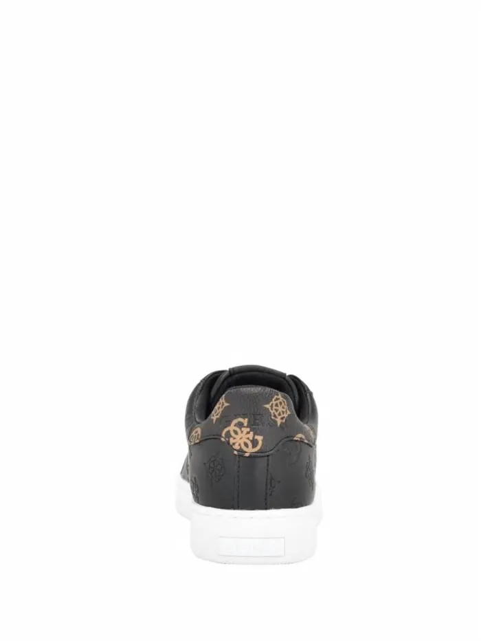 Women GUESS Sneakers Renzy Debossed Logo LowTop Sneakers Black 001