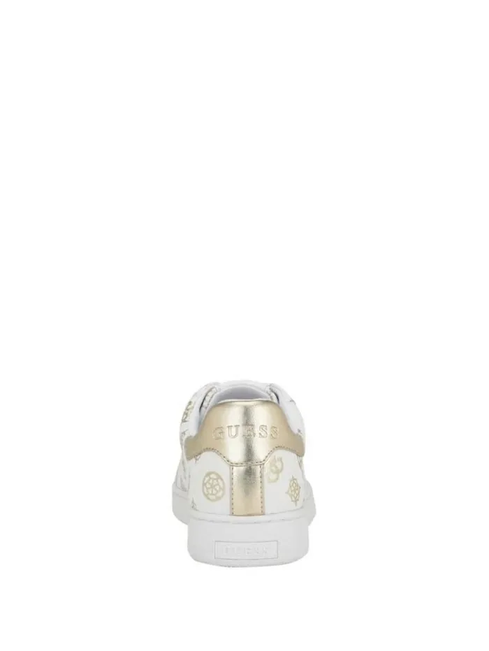 Women GUESS Sneakers Renzy Debossed Logo LowTop Sneakers Gold