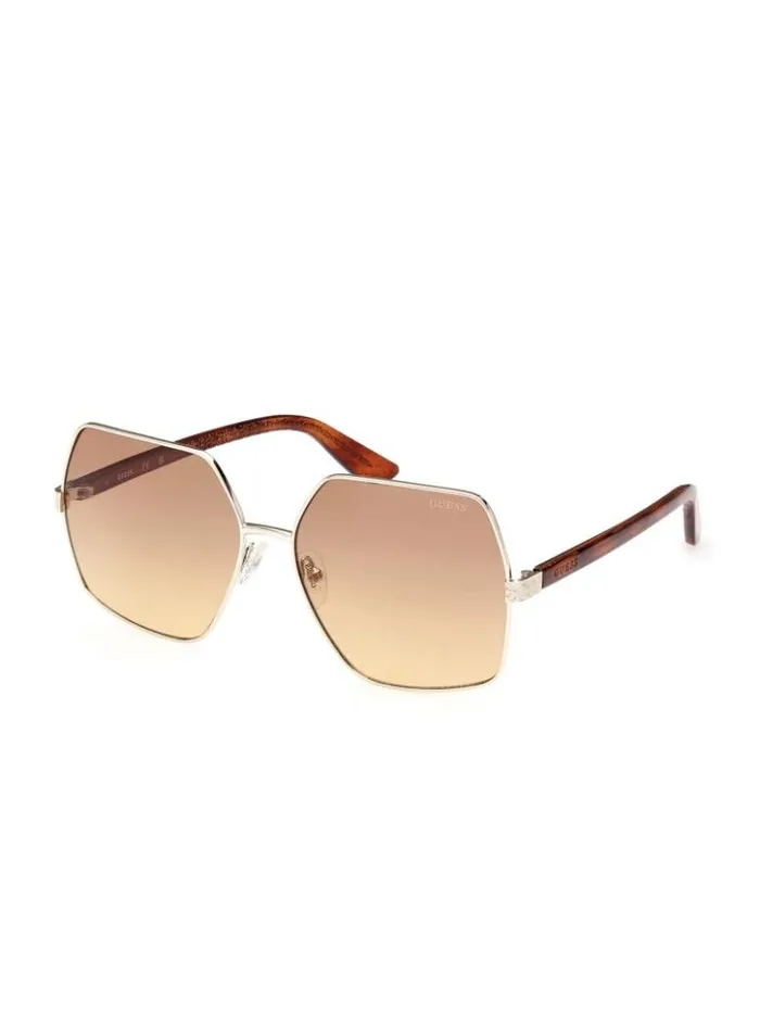 Women GUESS Sunglasses Aurora Oversized Trim Sunglasses Tortoise