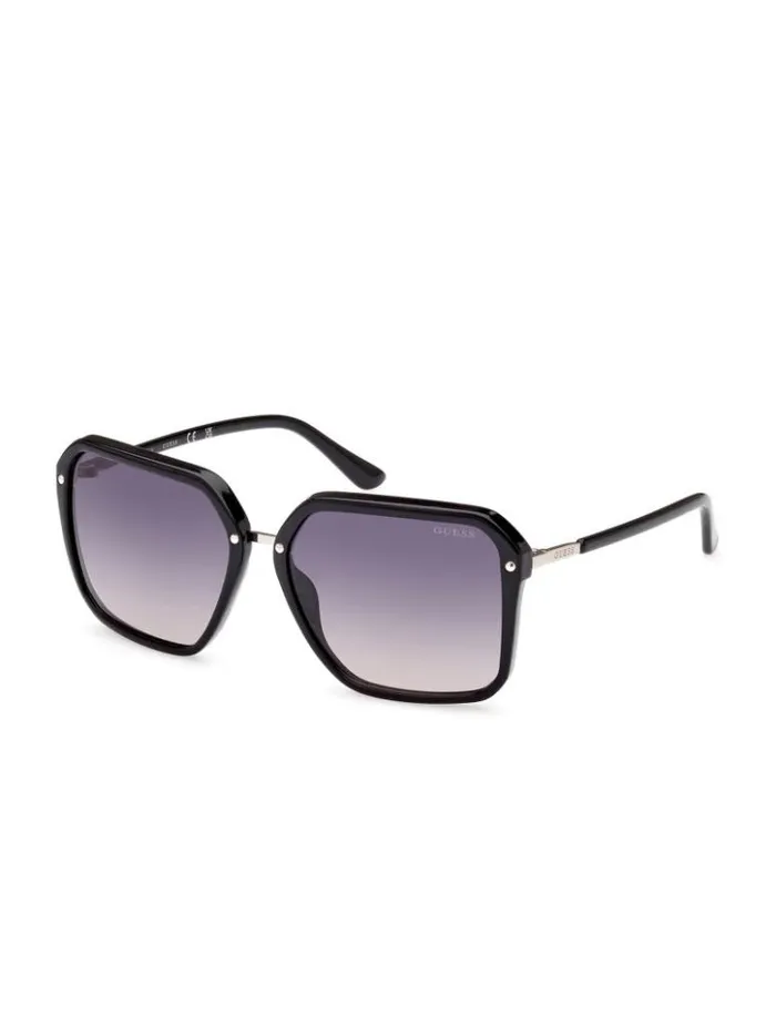 Women GUESS Sunglasses Elena Oversized Square Sunglasses Silver