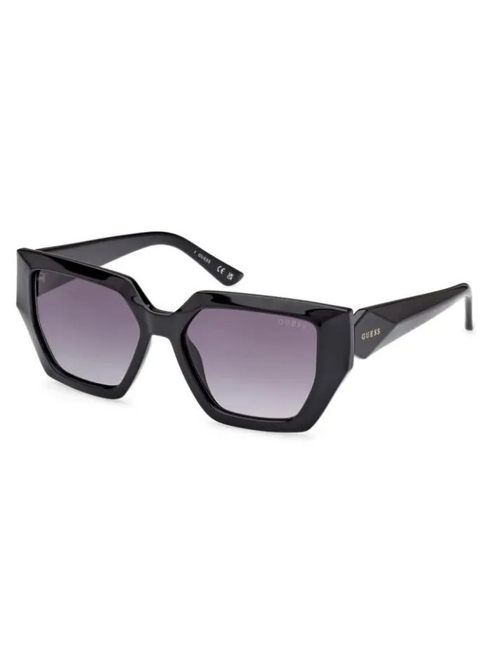 Women GUESS Sunglasses Emilia Geometric Plastic Sunglasses Silver