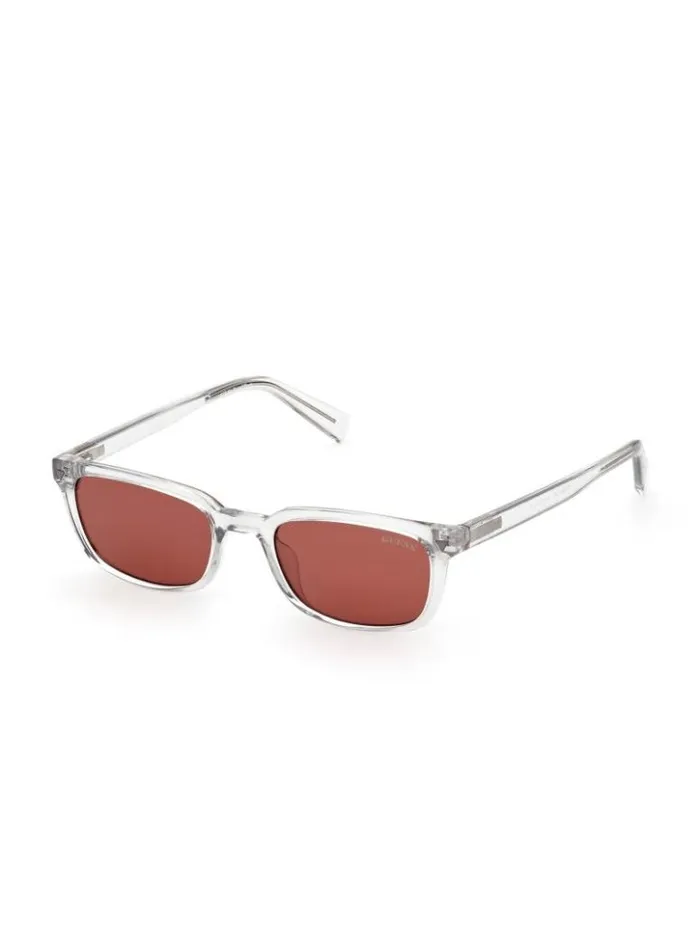 Women GUESS Sunglasses GUESS Originals Rectangle Sunglasses Grey