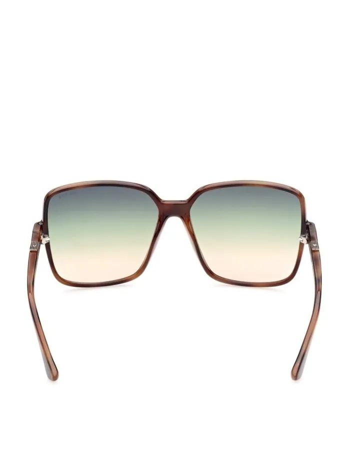 Women GUESS Sunglasses Oversized Square Logo Sunglasses 53p Tort