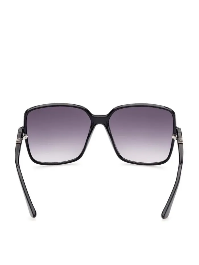 Women GUESS Sunglasses Oversized Square Logo Sunglasses Silver