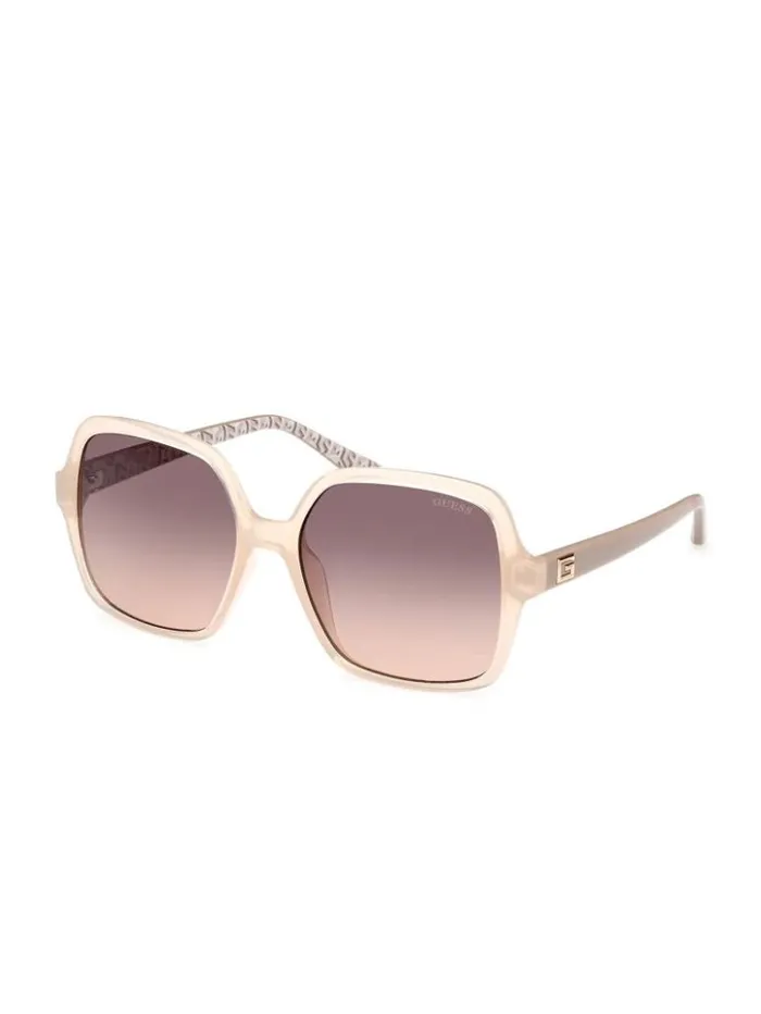 Women GUESS Sunglasses Square G Plastic Sunglasses Blush