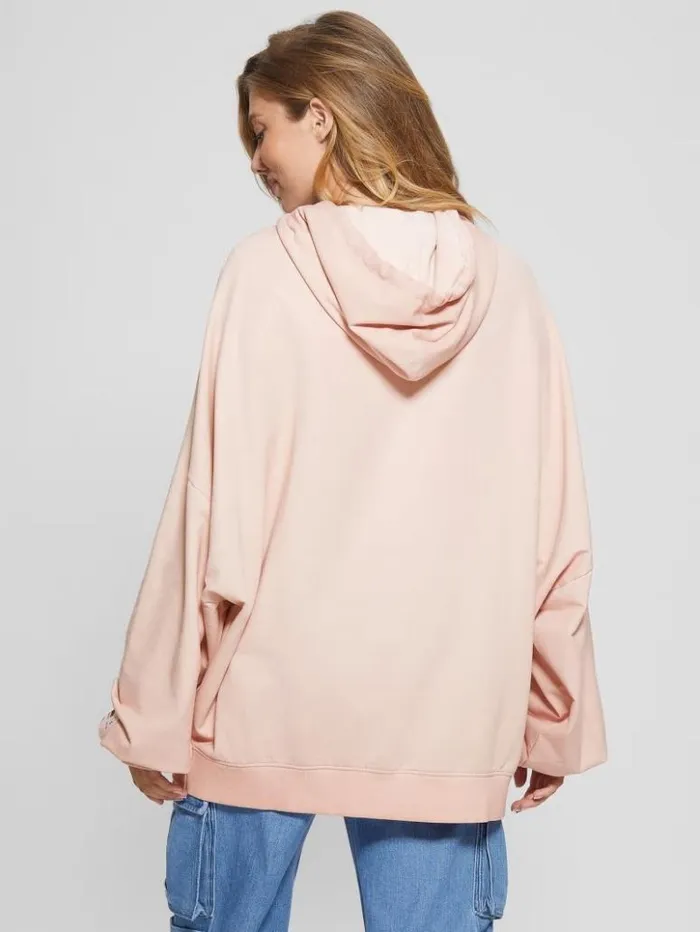 Women GUESS Sweaters and Knits Rhinestone Bunny Graphic Hoodie Smooth Pink Multi Women GUESS Sweaters and Knits Rhinestone Bunny Graphic Hoodie Smooth Pink Multi