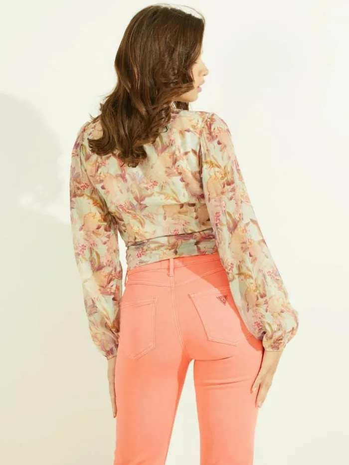Women GUESS Tops Edwige Top Miraflores Print