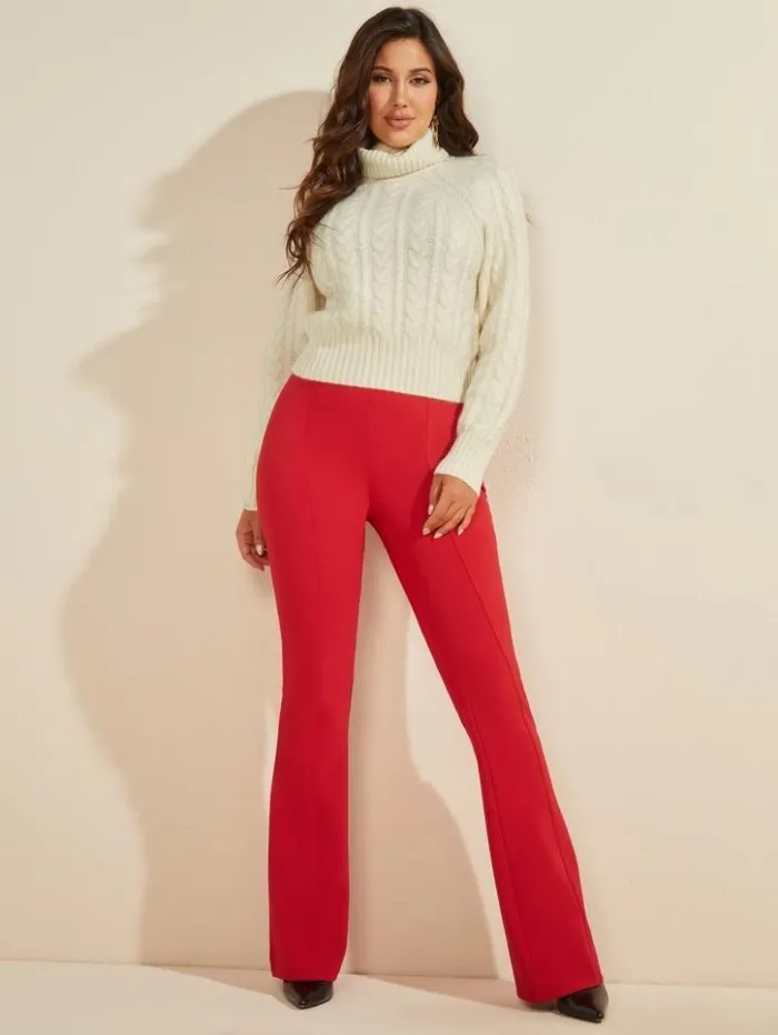 Women GUESS Tops Lala Comfort Cashmere Sweater Warm White