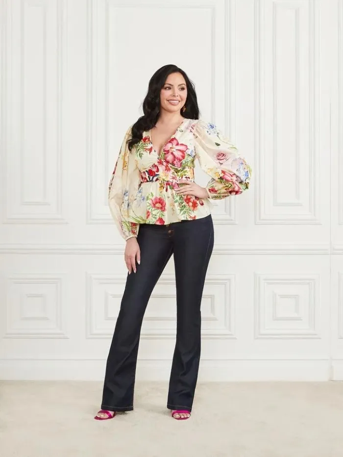 Women GUESS Tops Mira Top Glorious Garden Ao