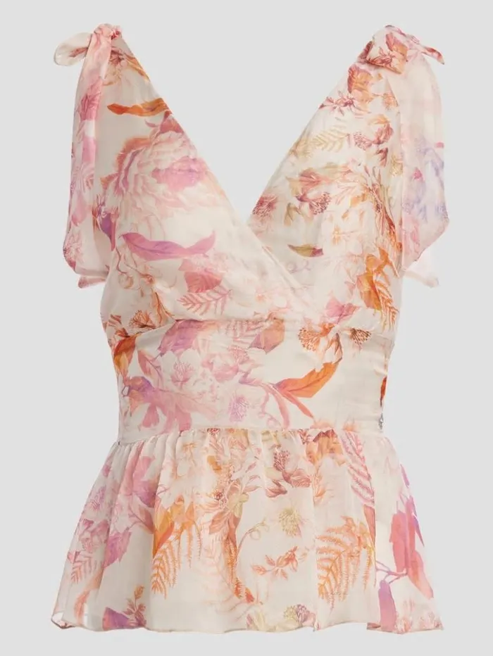 Women GUESS Tops Roxan Ruched Top Reclaimed Romance