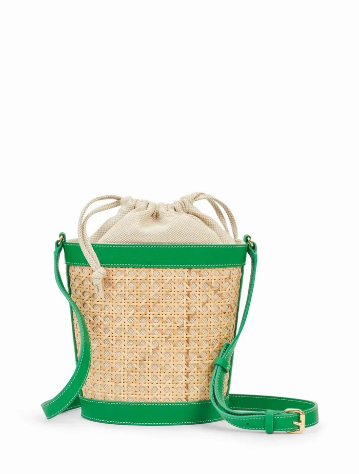 Women Handbags Talbots Rattan Basket Bag Paradise Green