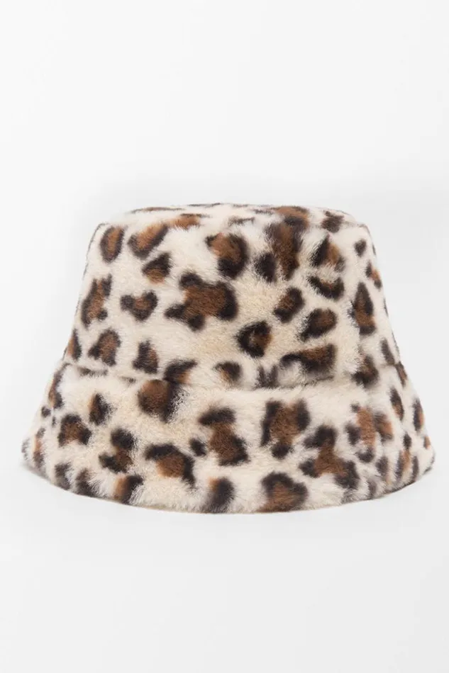 Women Hats and Scarves Cupshe Dynamic Star Leopard Bucket Hat Multicolor