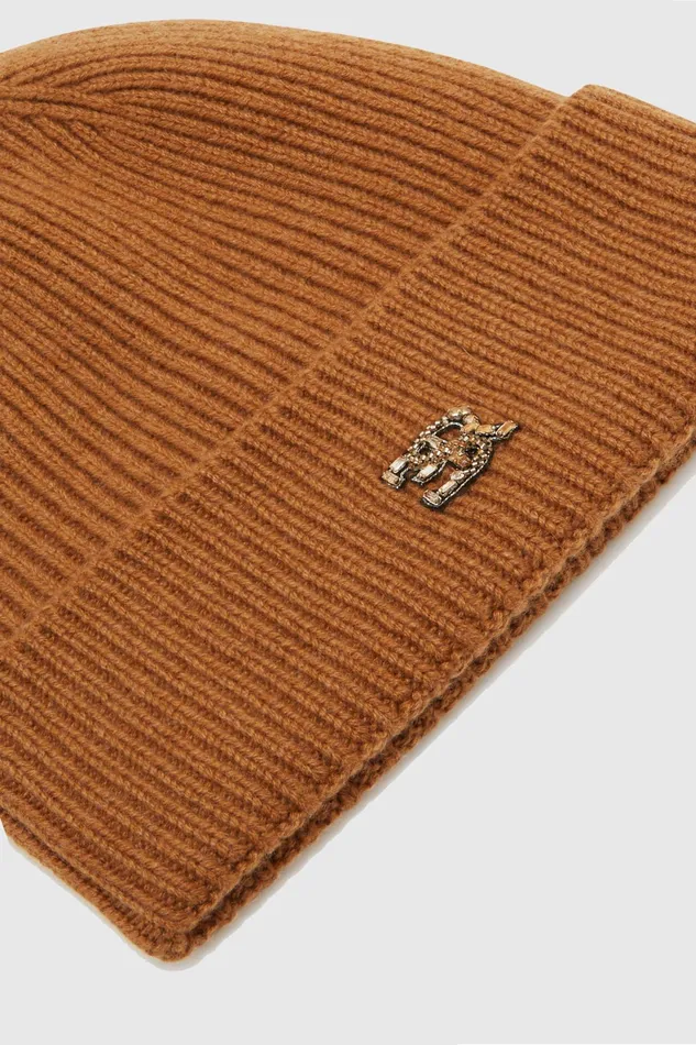 Women Hats And Headbands Ermanno Scervino Designer Pure Cashmere Hat With Logo 8211 Ermanno Scervino