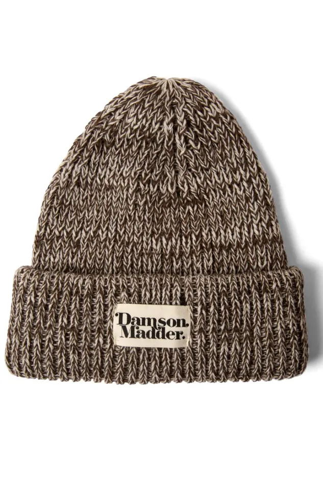 Women Hats Damson Madder Flecked Yarn Beanie 8211 Chocolate