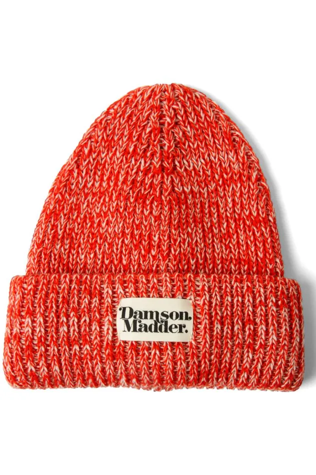 Women Hats Damson Madder Flecked Yarn Beanie 8211 Red