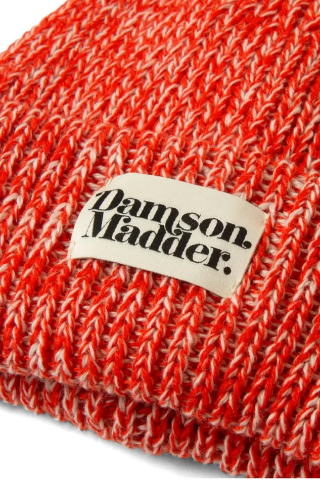 Women Hats Damson Madder Flecked Yarn Beanie 8211 Red