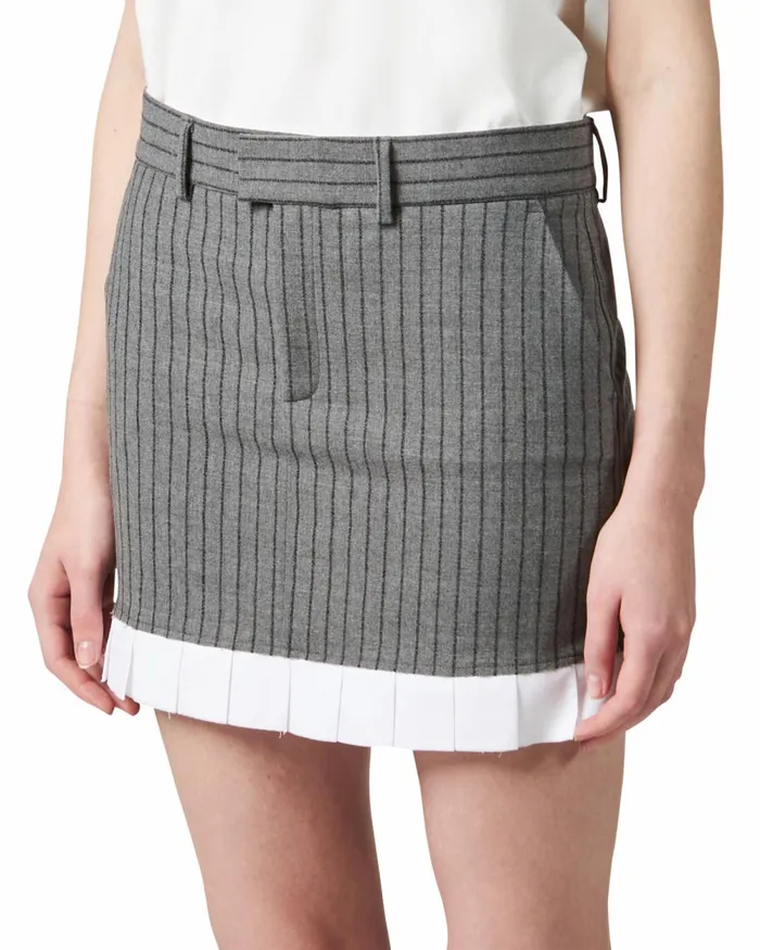 Women High Waist Skirt 8211 Grey Paris Philippe Model Paris Skirts And Dresses