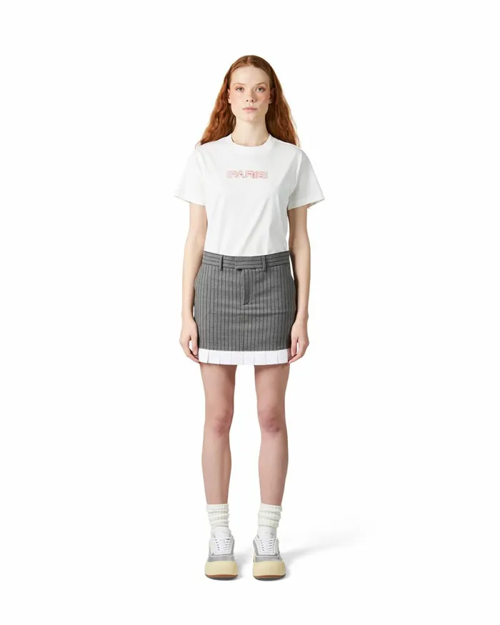 Women High Waist Skirt 8211 Grey Paris Philippe Model Paris Skirts And Dresses