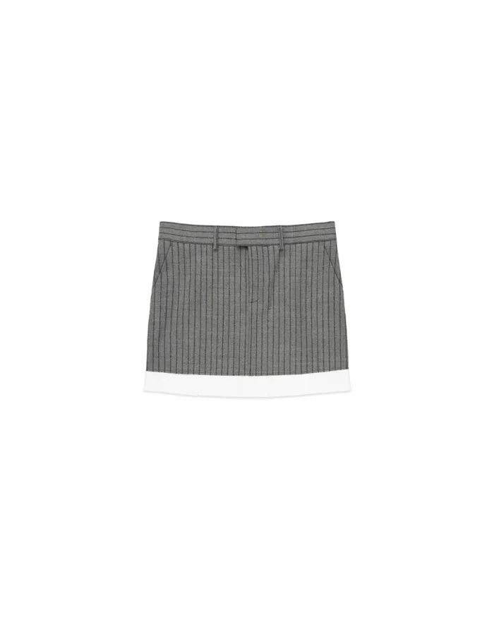 Women High Waist Skirt 8211 Grey Paris Philippe Model Paris Skirts And Dresses