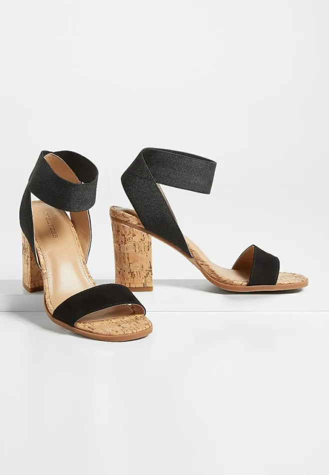 Women Hillary Ankle Strap Block Heel Sandal Maurices Heels and Wedges
