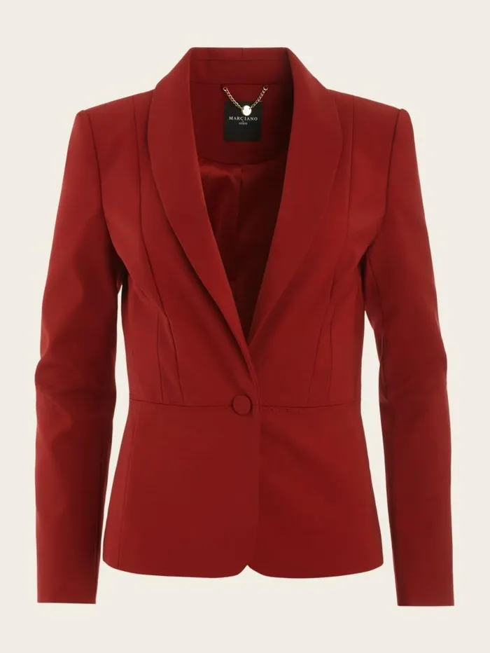Women Hollywood Blazer Dark Jam Red Marciano Jackets Women Hollywood Blazer Dark Jam Red Marciano Jackets
