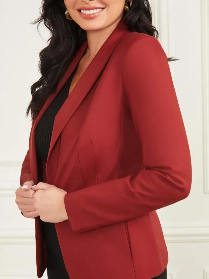 Women Hollywood Blazer Dark Jam Red Marciano Jackets Women Hollywood Blazer Dark Jam Red Marciano Jackets