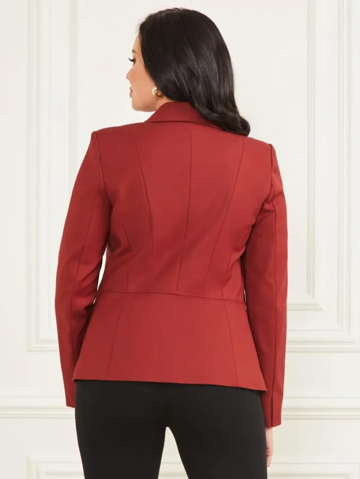 Women Hollywood Blazer Dark Jam Red Marciano Jackets Women Hollywood Blazer Dark Jam Red Marciano Jackets