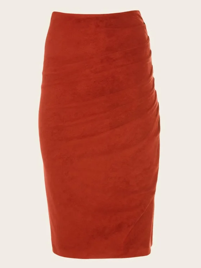 Women Hudson Pencil Skirt Dark Jam Red Marciano Bottoms Women Hudson Pencil Skirt Dark Jam Red Marciano Bottoms