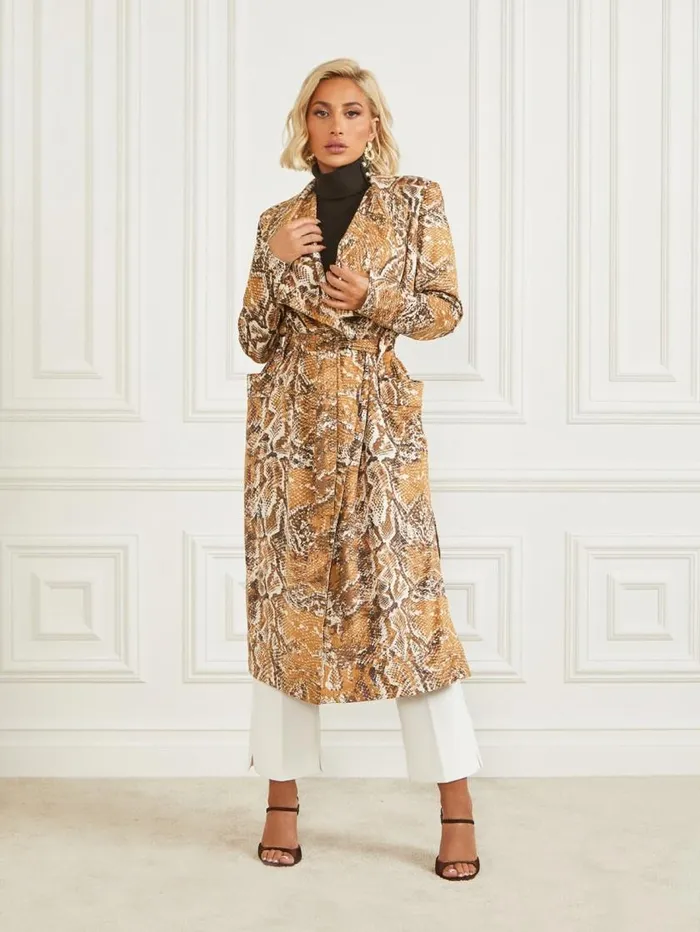 Women Hudson Snakeskin Printed CoverUp Secret Skin Print Marciano Jackets